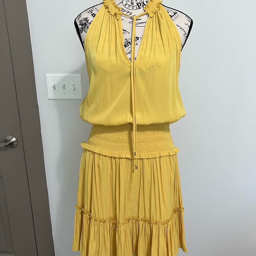 Yellow Halter Neck Dress